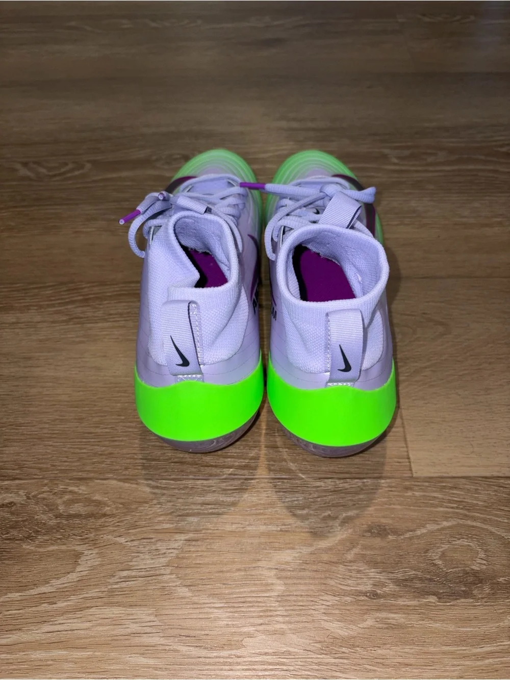 Nike Vapor Pro 1 Football Cleats Green Purple IB8250-500 Men's Size 10.5 New